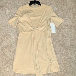 NWT Lululemon Cotton Wrap-Front T-Shirt Dress